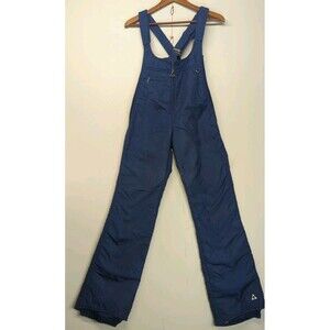 Gerry Vintage Ski Overall Bibs Navy Adjustable Womens XS / S Made in USA